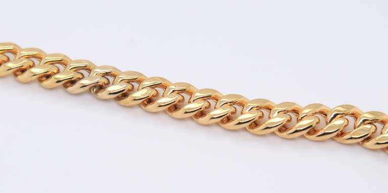 Majestic Yellow Gold Curb Link Chain Necklace