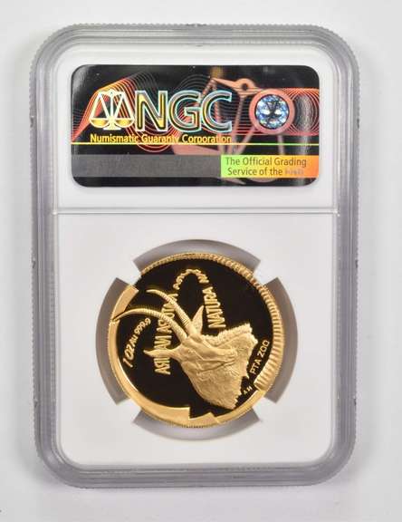 PF70 UCAM 2000 South Africa 1 Oz .999 Fine Gold Natura Sable - NGC