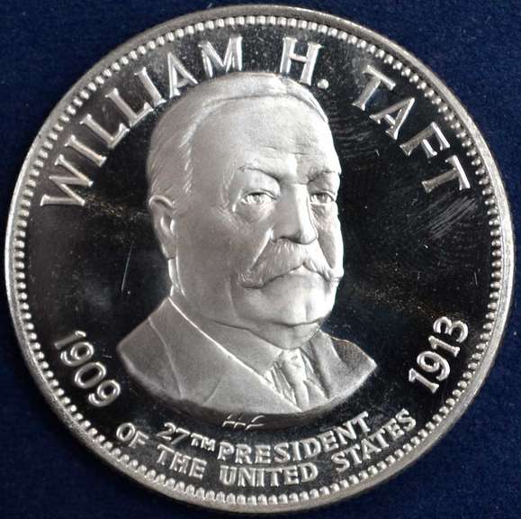 Franklin Mint William H. Taft Sterling Medal
