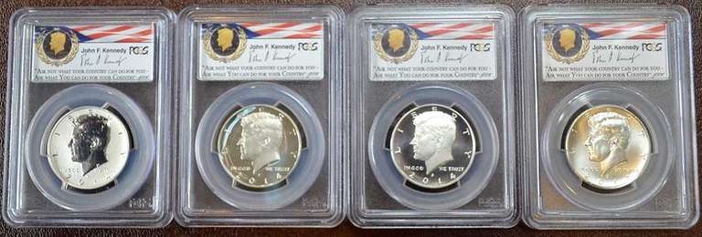 2014 50th Anniversary Kennedy Half Dollar Silver Coin Collection PCGS 70