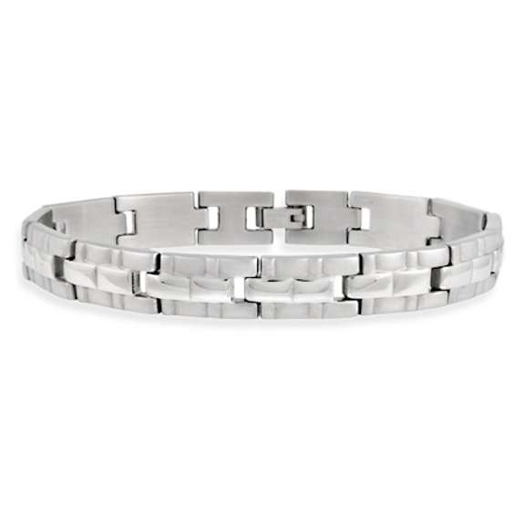 Stainless Steel Brick Link Men's Bracelet