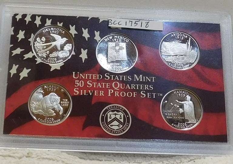 2008 Silver PRF State Qtr Set