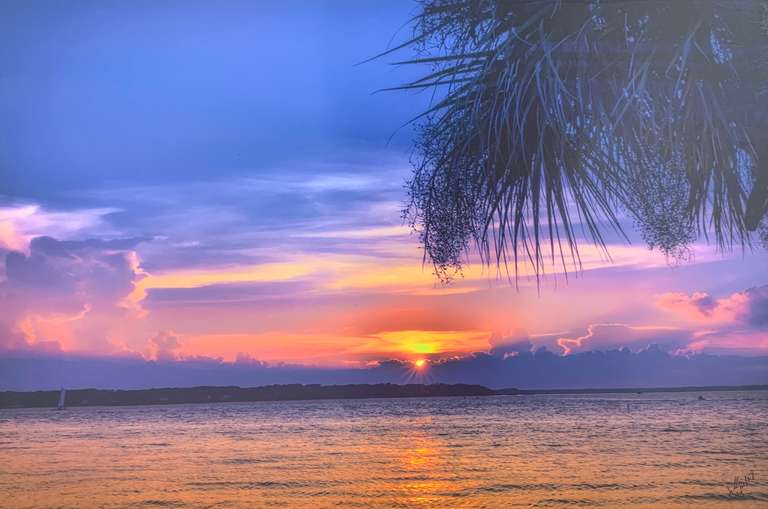 Sunset Decorative Artwork Boxed Framed