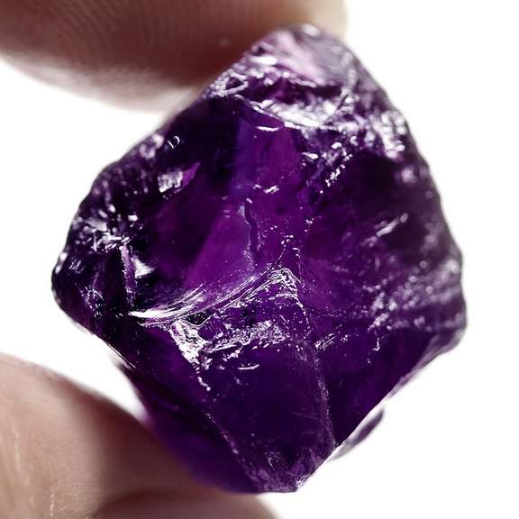 Large 24.57ct untreated uncut Amethyst