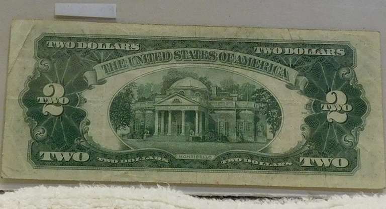 1928-G US Note $2. Red Seal