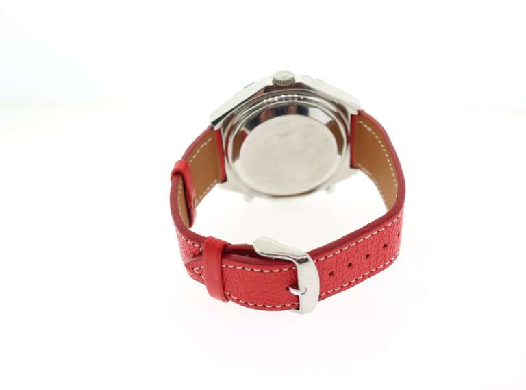 Breitling Chronograph Navimeter with Red Strap
