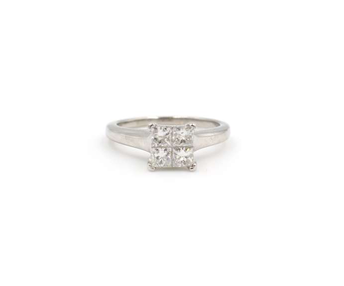 1.20ctw Diamond Shank Ring in 14K