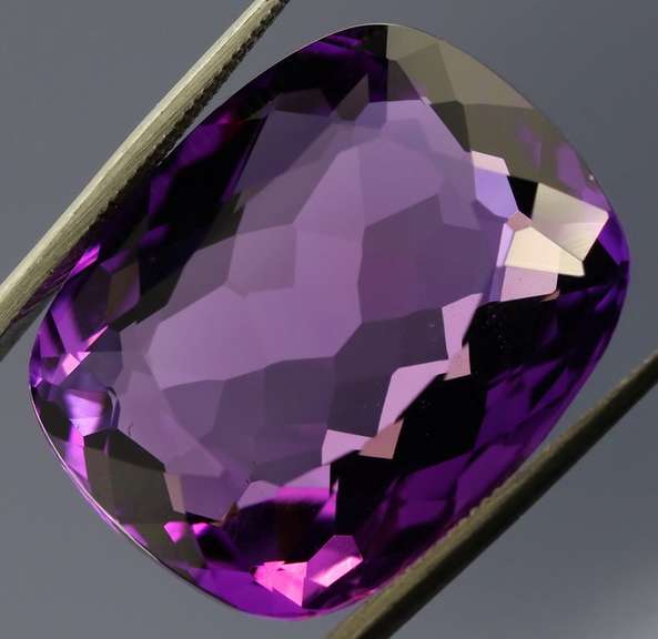 Simply stunning 19.02ct royal purple created Amethyst