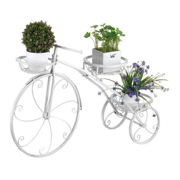 3 Tier Bicycles Plant Stand Metal Flower Pots