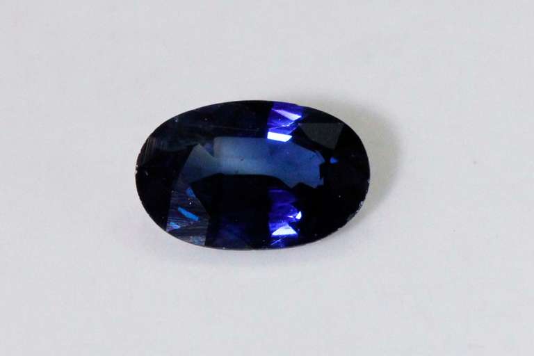 Fine Royal Blue Natural Sapphire - 1.30 cts.