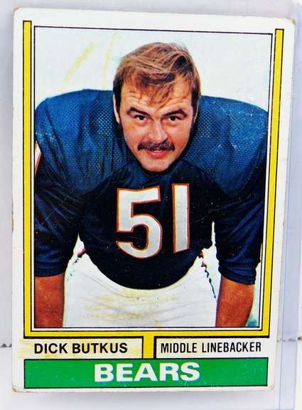 Dick Butkus 1974 Topps Football Card
