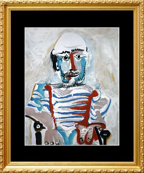 Pablo Picasso, Seated Man