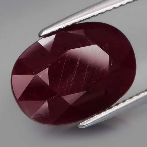 UNHEATED! Large 10.63ct violet red Winza Ruby