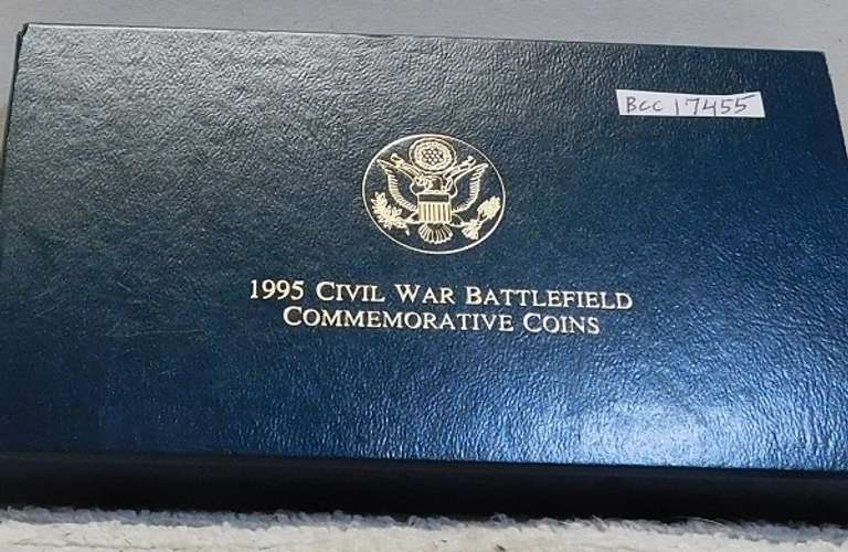 1995 3 pc Civil War PRF Set, Gold/Sil/Cl