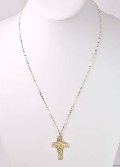 Unique Cross Pendant in Yellow Gold