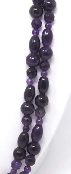 Amethyst Beaded Necklace