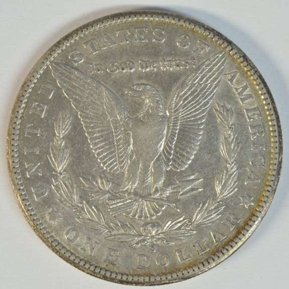Lustrous AU 1902-S Morgan Silver Dollar. Rare key date