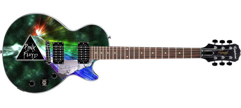 Pink Floyd David Gilmour Gibson Epiphone Les Paul Photo Graphics Guitar ACOA