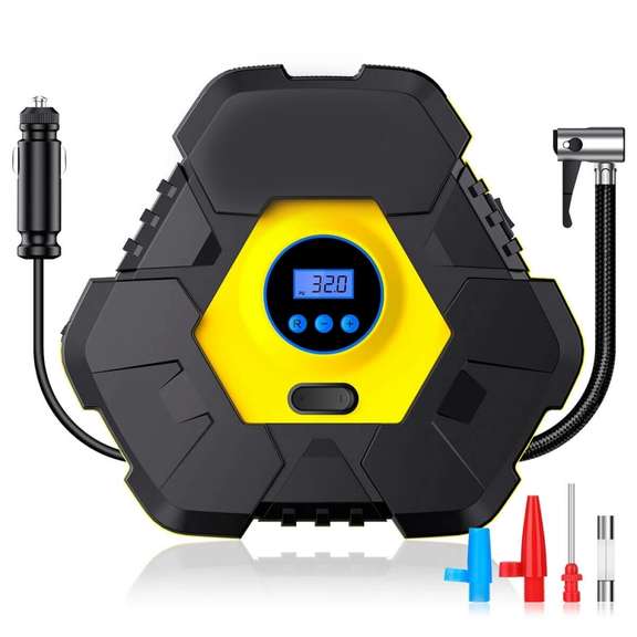 12V 150PSI Triangle Tire Inflator Air Compressor
