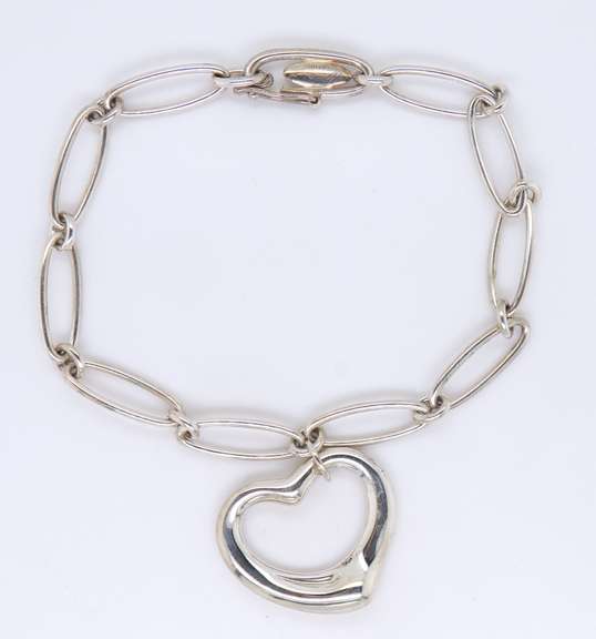 Tiffany & Co Heart Charm Dangle Bracelet