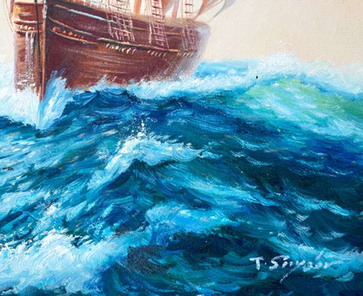 ONE OF A KIND  HAND PAINTED OIL PAINTING ON CANVAS
