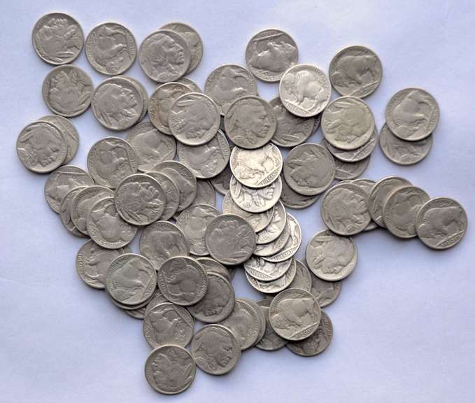80 Full Date Buffalo Nickels Unsearched