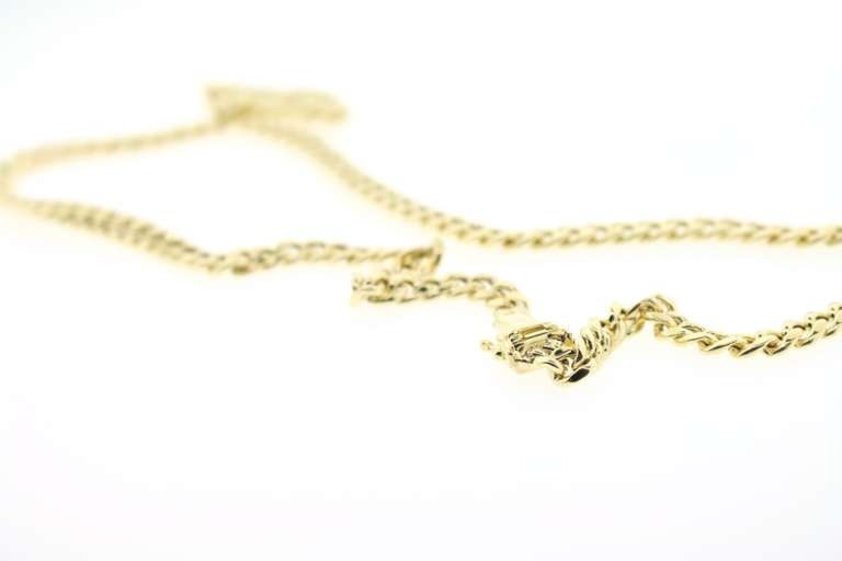 Upscale 10kt Yellow Gold Curb Chain Necklace