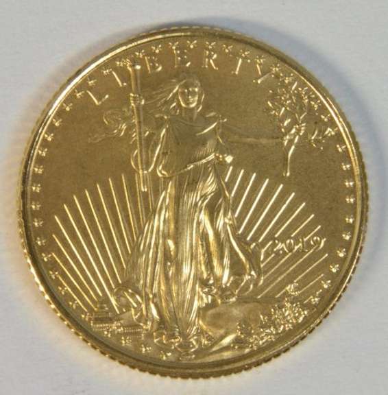 Pristine Superb Gem BU 2019 $5 American Gold Eagle