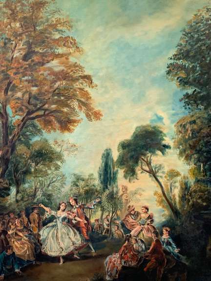 Astonishing Vintage Large Original Oil On Canvas