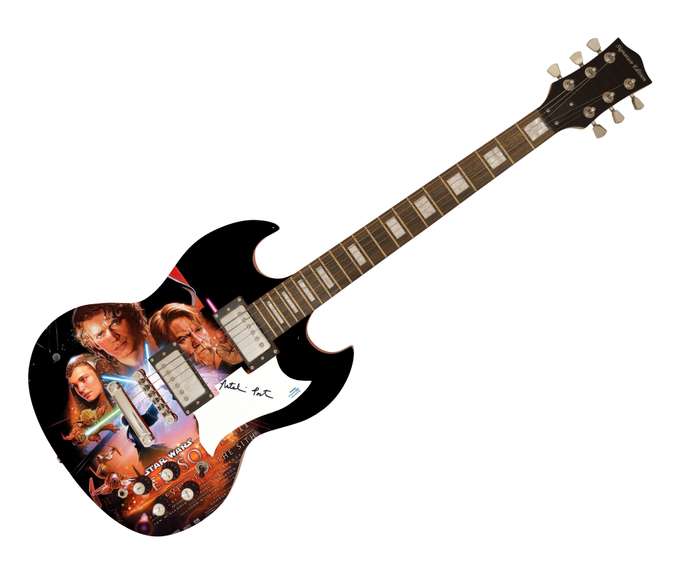 Natalie Portman Signed Star Wars Episode III 3 Poster Photo Guitar ACOA