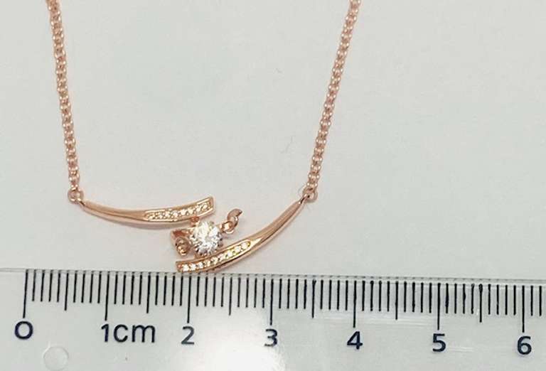 18K ROSE GOLD OVER 925 SS
