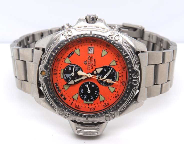 Citizen Diver's 200M Automatic Orange Dive Watch