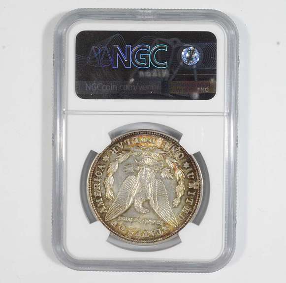 AU58 1921-D Morgan Silver Dollar - Graded NGC Great Color