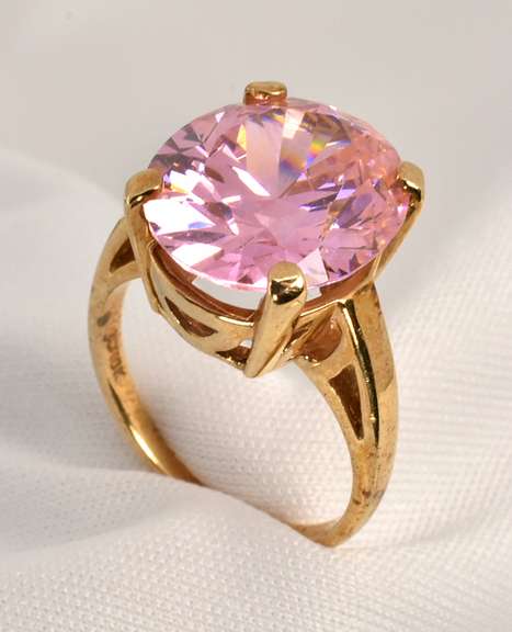 Popular Pink Topaz Ring