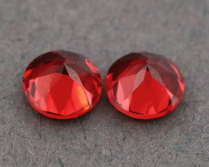 Ruby red! 1.29ct pair of Mozambique Garnets