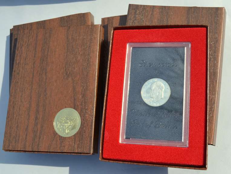 6 Gem Proof 1971 S Ike Silver Dollars