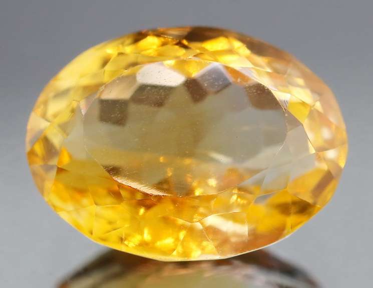 Substantial 8.44ct vivid orange unheated Citrine