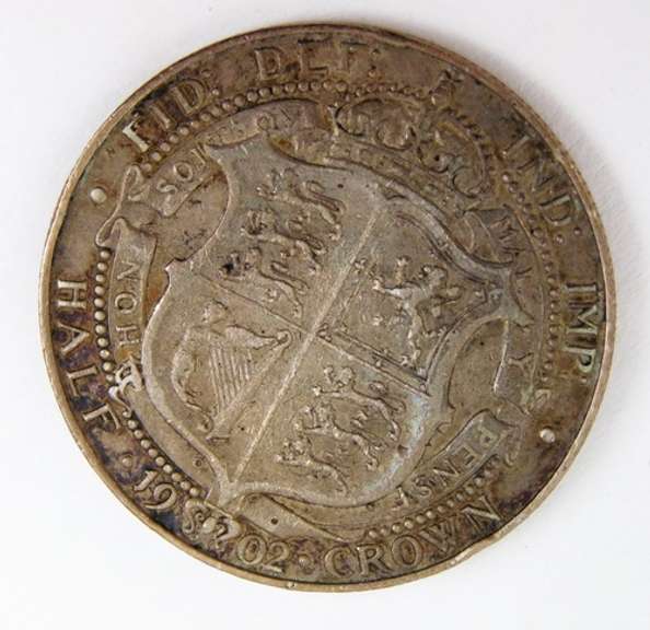 Rare 1902 Great Britain 1/2 Crown Coin