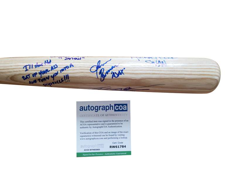 Warriors Cast Autographed X7 Baseball Bat James Remar +6 ACOA