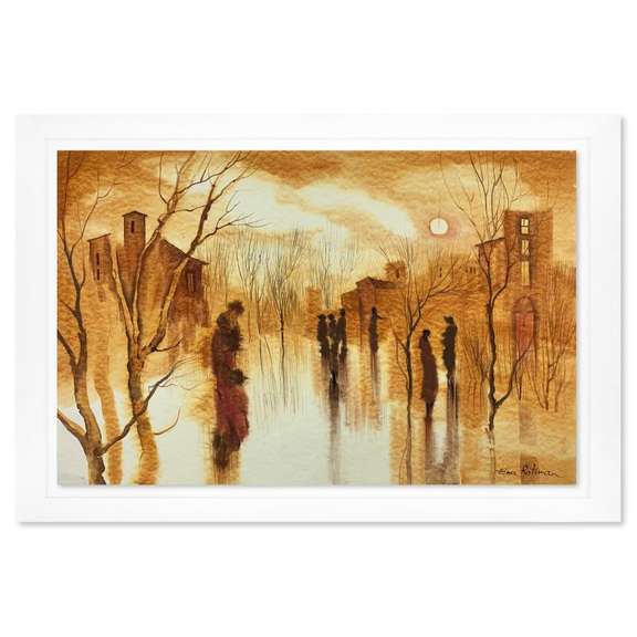 Zina Roitman, Framed Hand Signed Original Painting with Letter of Authenticity.