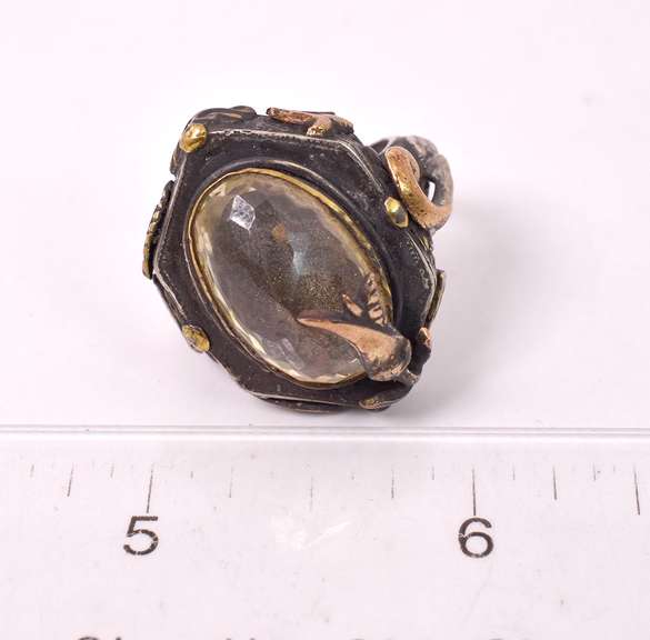 Lavish Approx. 8.10CTS Lemon Citrine Ring in Sterling Silver