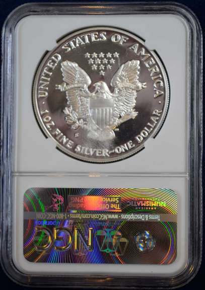 1990-S American Silver Eagle NGC PF70 Ultra Cameo