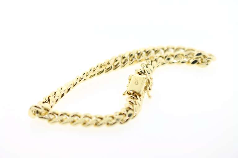 Lush 10kt Yellow Gold Curb Chain Bracelet