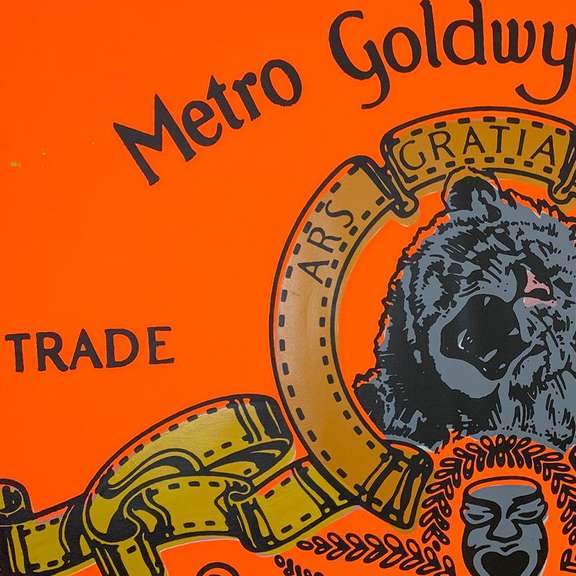 Steve Kaufman (1960-2010), "MGM" Hand Signed Hand Pulled Silkscreen Mixed Media on Canvas with LOA.