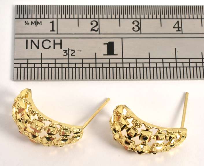 Pretty Pierced J Hoop Earrings