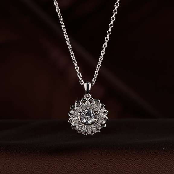 Elegant Silver Round pendant