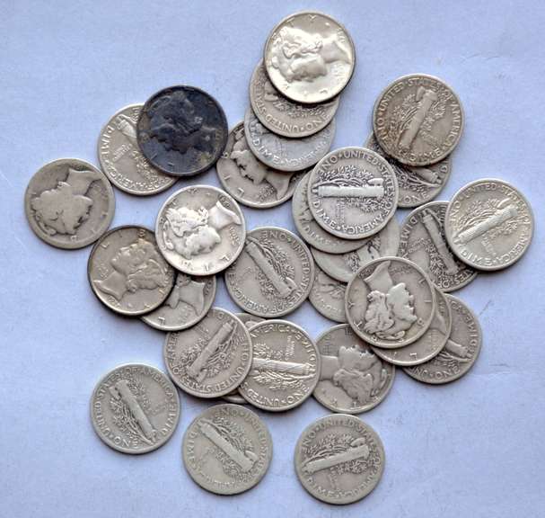 29 Mercury Dimes