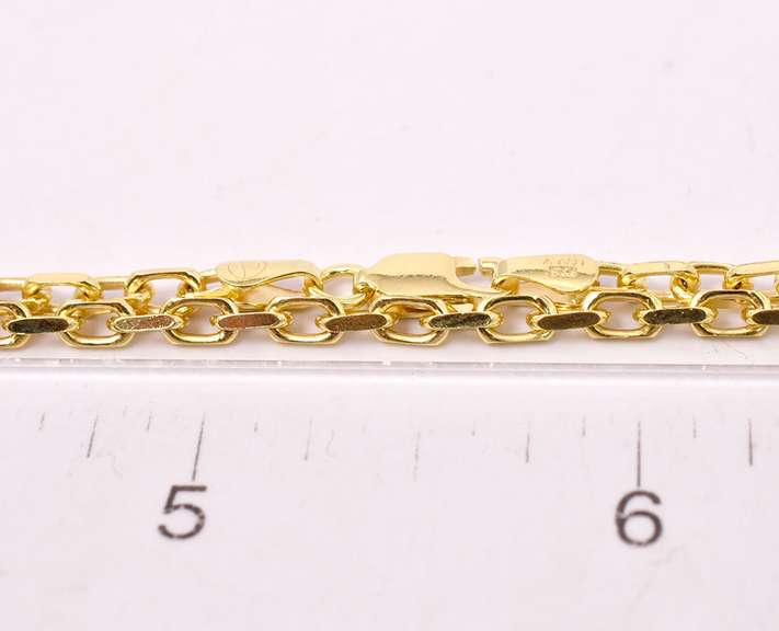 Bright Necklace in Gold Plated Sterling Silver