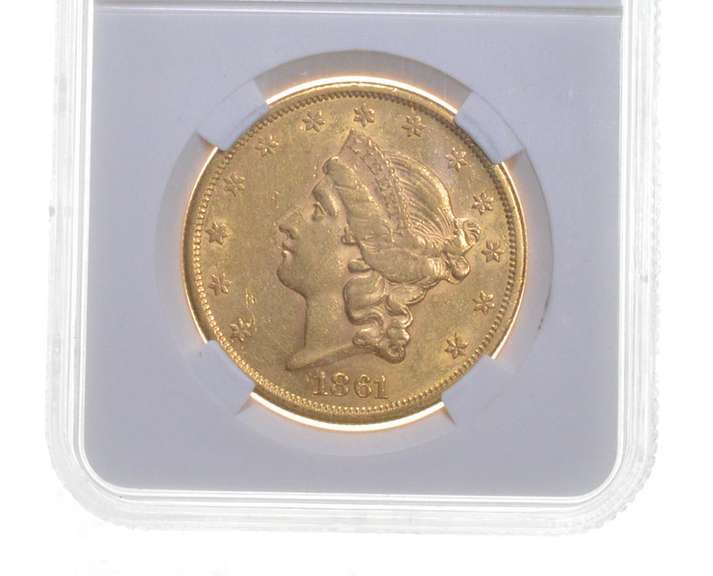 1861 $20 Liberty Head Gold Double Eagle