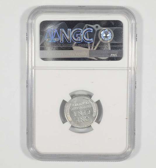 MS67 1943 Lincoln Steel Cent - Graded NGC